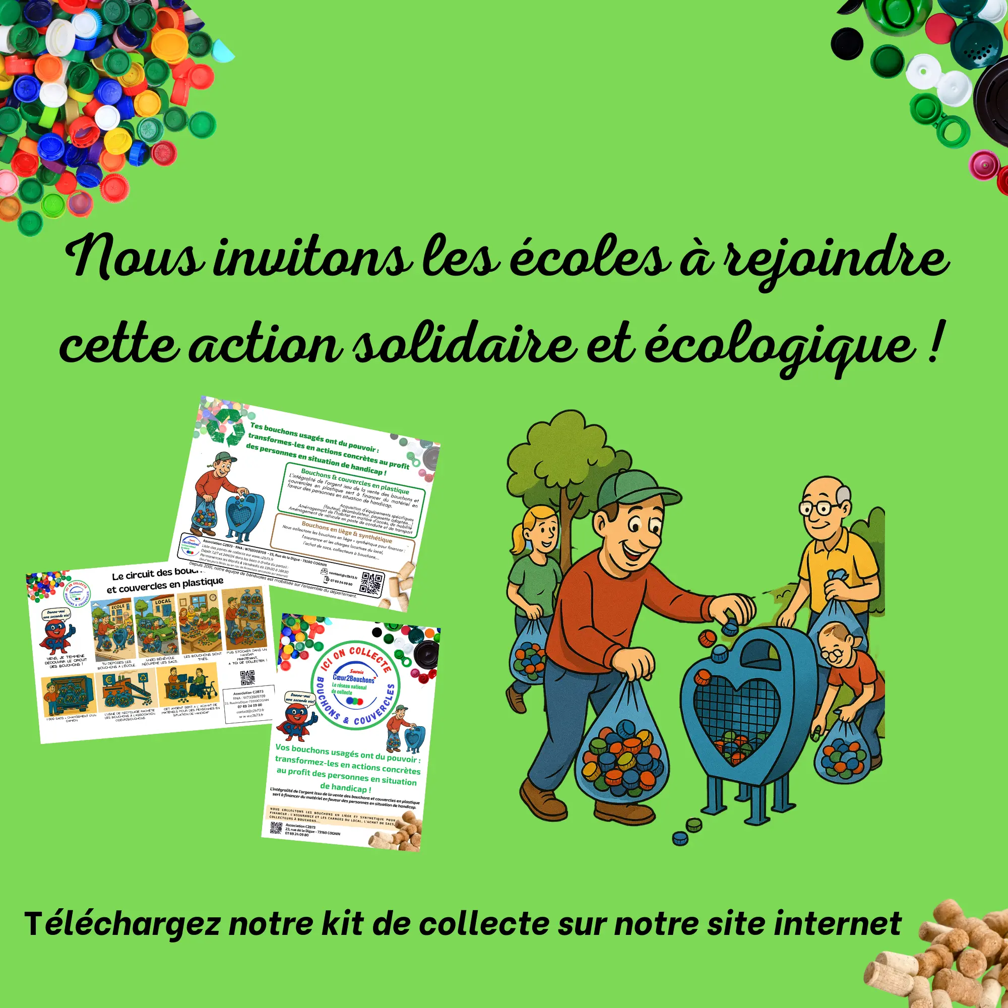 Bouchons collectés