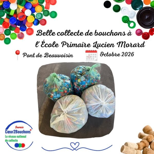 🌟 Belle collecte à l'École Primaire Lucien Morard de Pont-de-Beauvoisin ! 🌟 Un grand merci…